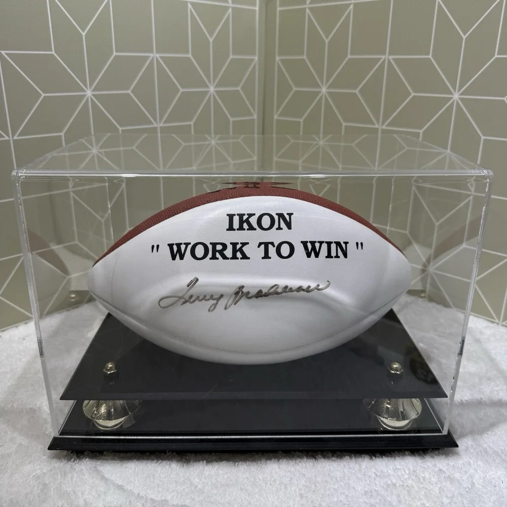 Wilson NFL Football Hand SIGNED / Autographed by NFL Legend TERRY BRADSHAW (HOF)